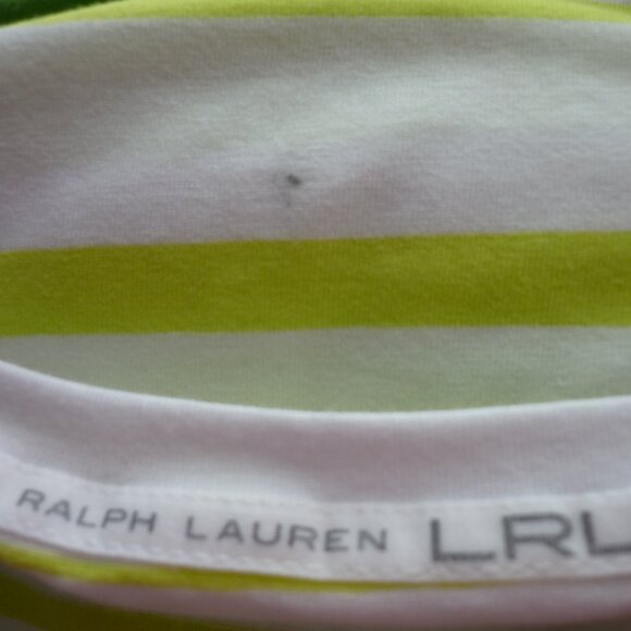 Lauren Ralph Lauren Size Large NWT Stripe Cotton Blend Knit Top - Picture 10 of 15